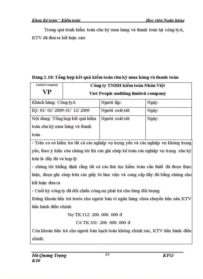 image for page Hoàn thiện quy trình kiểm toán chu kỳ mua hàng và thanh toán trong kiểm toán BCTC do Công ty Kiểm toán và Định giá Việt Nam thực hiện