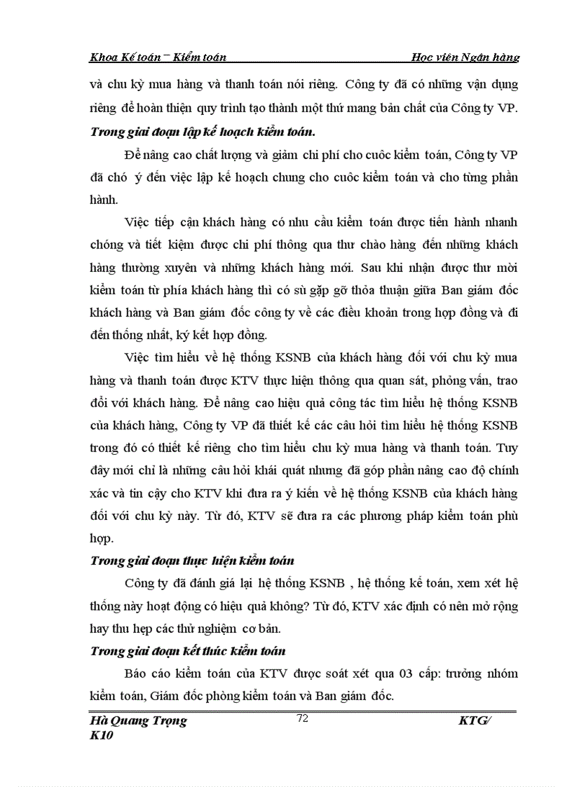 image for page Hoàn thiện quy trình kiểm toán chu kỳ mua hàng và thanh toán trong kiểm toán BCTC do Công ty Kiểm toán và Định giá Việt Nam thực hiện