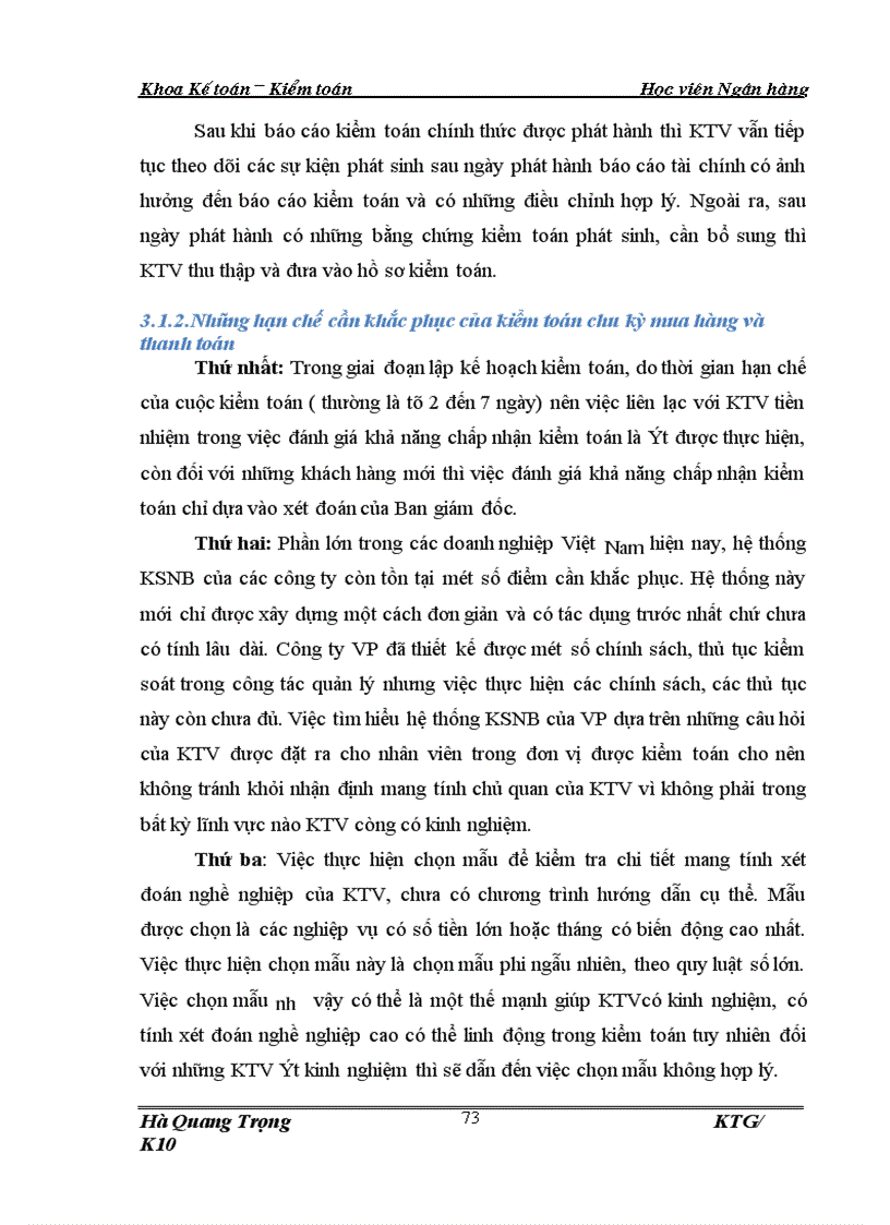 image for page Hoàn thiện quy trình kiểm toán chu kỳ mua hàng và thanh toán trong kiểm toán BCTC do Công ty Kiểm toán và Định giá Việt Nam thực hiện