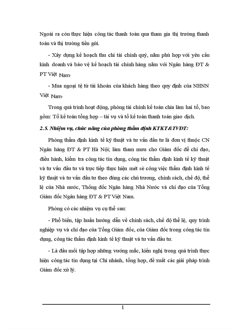 image for page báo cáo thực tập tổng hợp tại Chi nhánh Ngân hàng Đầu tư và Phát triển Hà Nội