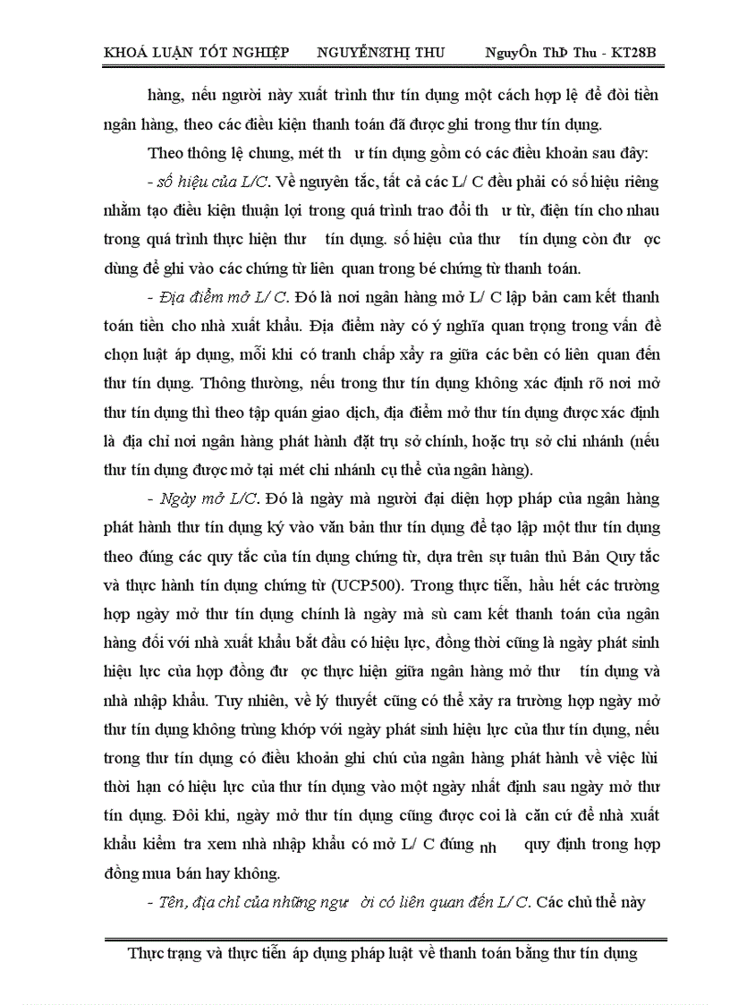 image for page Thực trạng và thực tiễn áp dụng pháp luật về thanh toán bằng thư tín dụng
