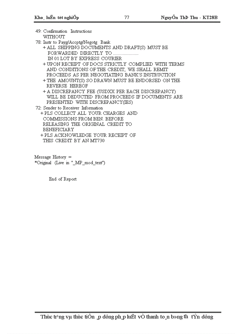 image for page Thực trạng và thực tiễn áp dụng pháp luật về thanh toán bằng thư tín dụng