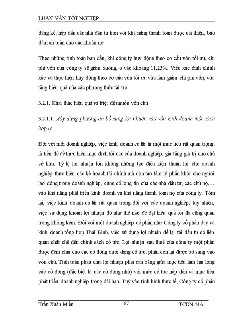 image for page Tăng cường huy động vốn tại Công ty cổ phần đay và kinh doanh tổng hợp Thái Bình