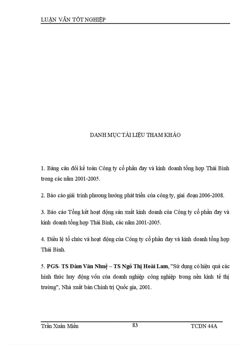 image for page Tăng cường huy động vốn tại Công ty cổ phần đay và kinh doanh tổng hợp Thái Bình