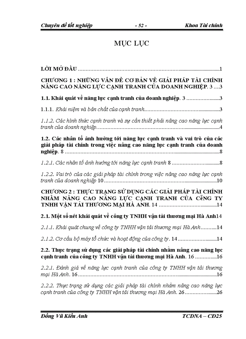 image for page Một số giải pháp tài chính nhằm nâng cao năng lực cạnh tranh của công ty TNHH vận tải thương mại Hà Anh 1