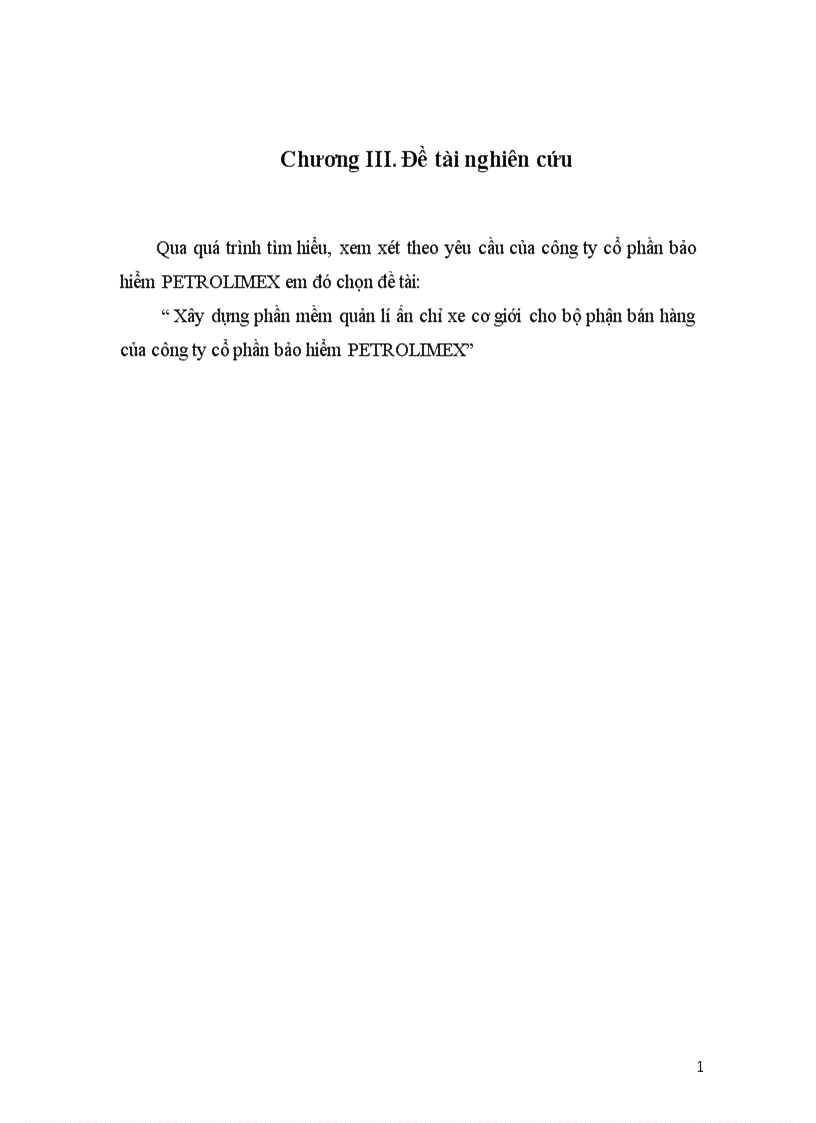 image for page Xây dựng phần mềm quản lí ấn chỉ xe cơ giới cho bộ phận bán hàng của công ty cổ phần bảo hiểm PETROLIMEX