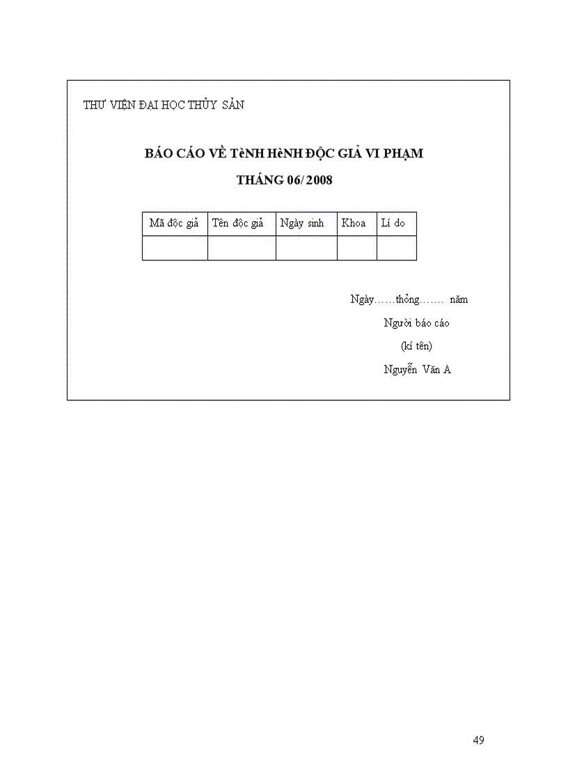 image for page Phân tích thiết kế hệ thống quản lý thư viện trường đại học thủy sản 1