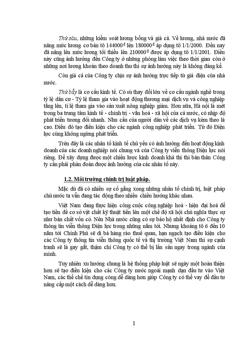 image for page Vận dụng mô hình hoạch định chiến lược kinh doanh ở Công ty thông tin viễn thông Điện lực giai đoạn 2001 2005