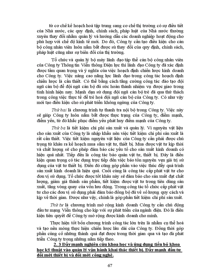 image for page Vận dụng mô hình hoạch định chiến lược kinh doanh ở Công ty thông tin viễn thông Điện lực giai đoạn 2001 2005