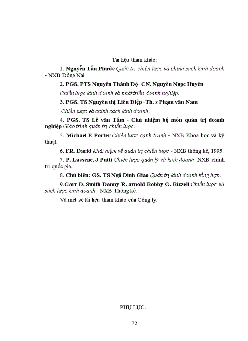 image for page Vận dụng mô hình hoạch định chiến lược kinh doanh ở Công ty thông tin viễn thông Điện lực giai đoạn 2001 2005