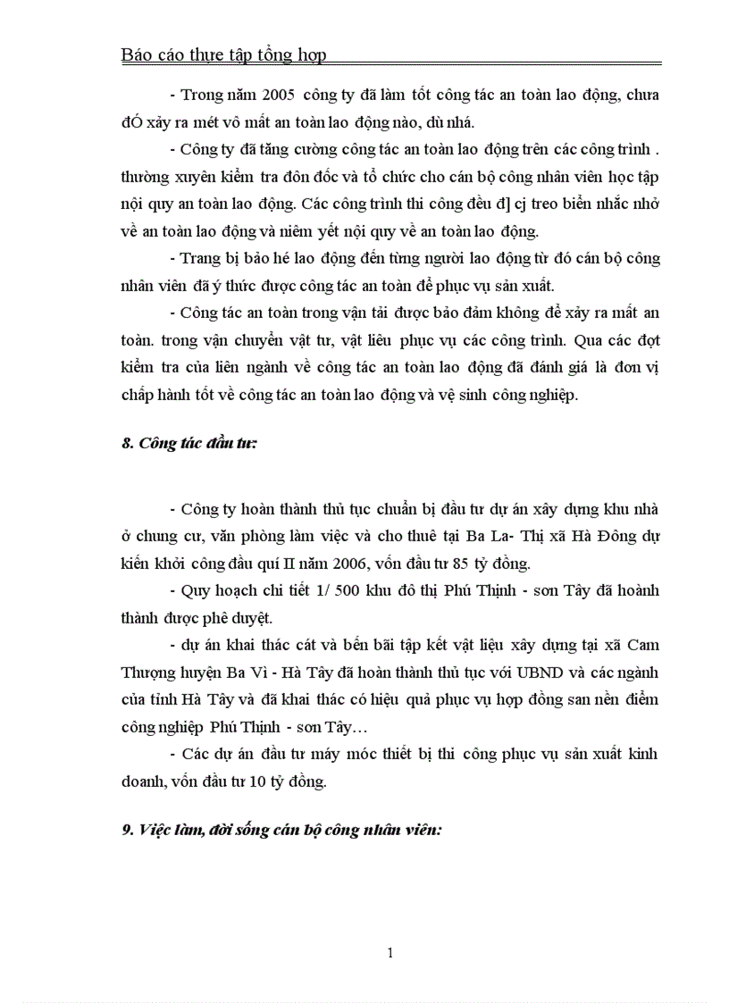 image for page Báo cáo thực tập tổng hợp của Công ty cổ phần Xây dựng số 21