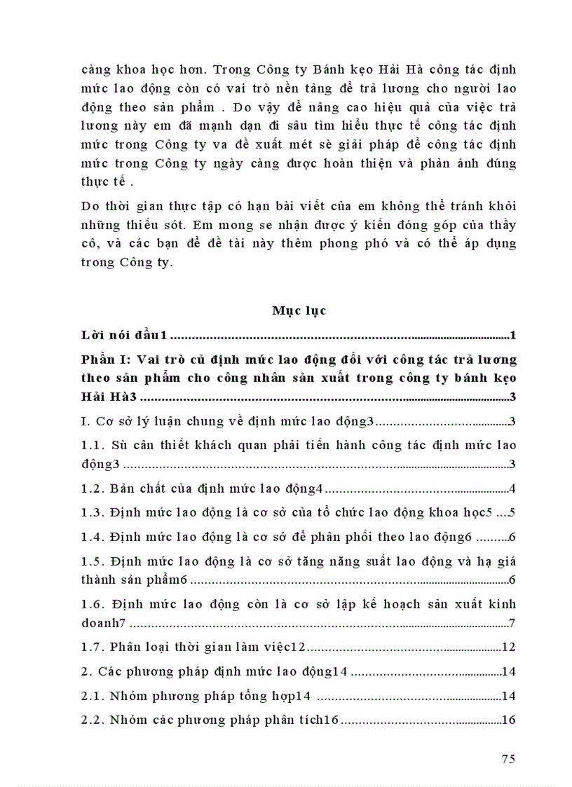 image for page Hoàn thiện công tác định mức lao động nhằm nâng cao hiệu quả trả lương theo sản phẩm trong công ty Bánh kẹo Hải Hà