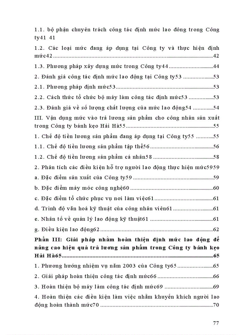 image for page Hoàn thiện công tác định mức lao động nhằm nâng cao hiệu quả trả lương theo sản phẩm trong công ty Bánh kẹo Hải Hà