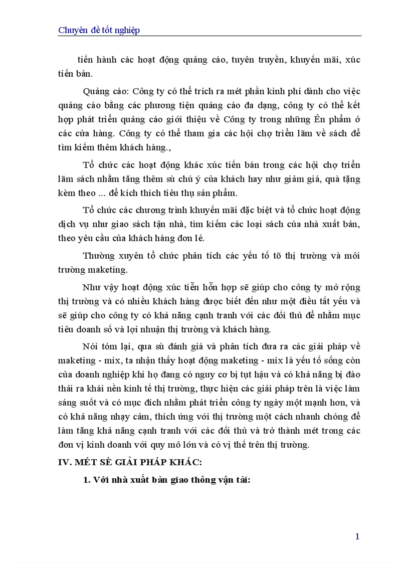 image for page Một số giải pháp marketing nhằm nâng cao hiệu quả sản xuất kinh doanh của Nhà xuất bản Giao thông vận tải 1