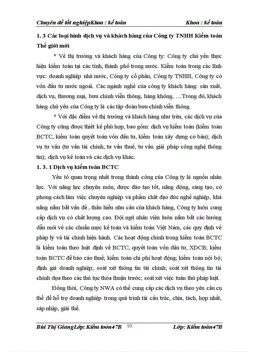 image for page Hoàn thiện kiểm toán chu trình bán hàng thu tiền tại Công ty TNHH Kiểm toán Thế giới mới NWA 1