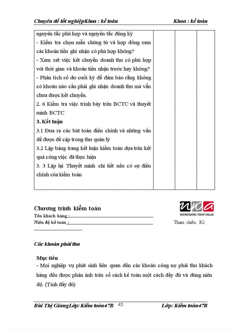 image for page Hoàn thiện kiểm toán chu trình bán hàng thu tiền tại Công ty TNHH Kiểm toán Thế giới mới NWA 1
