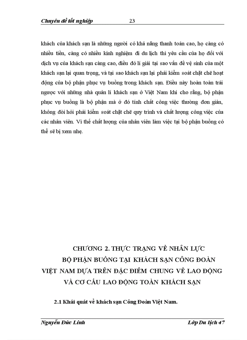 image for page Giải pháp nâng cao chất lượng nguồn nhân lực bộ phận buồng tại khách sạn Công Đoàn Việt Nam