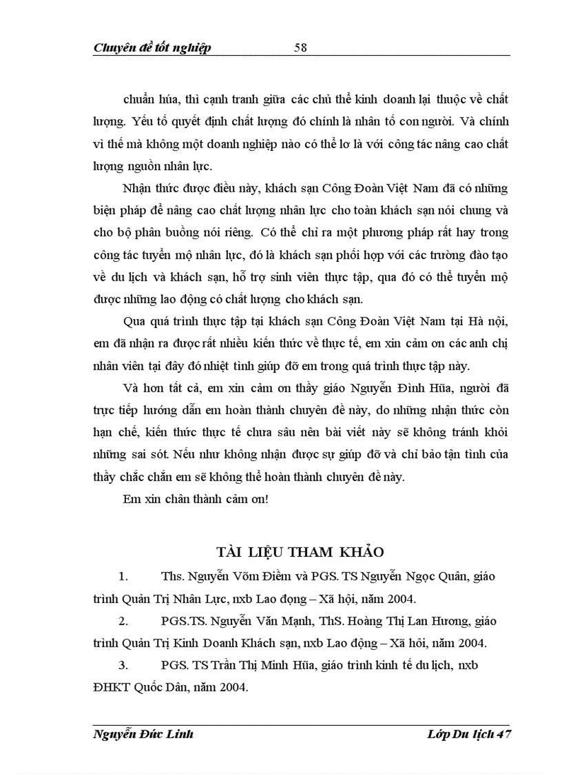 image for page Giải pháp nâng cao chất lượng nguồn nhân lực bộ phận buồng tại khách sạn Công Đoàn Việt Nam