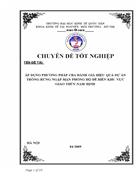 Áp dụng phương pháp CBA để đánh giá hiệu quả của dự án trồng rừng ngập mặn phòng hộ đê biển khu vực Giao Thủy Nam Định