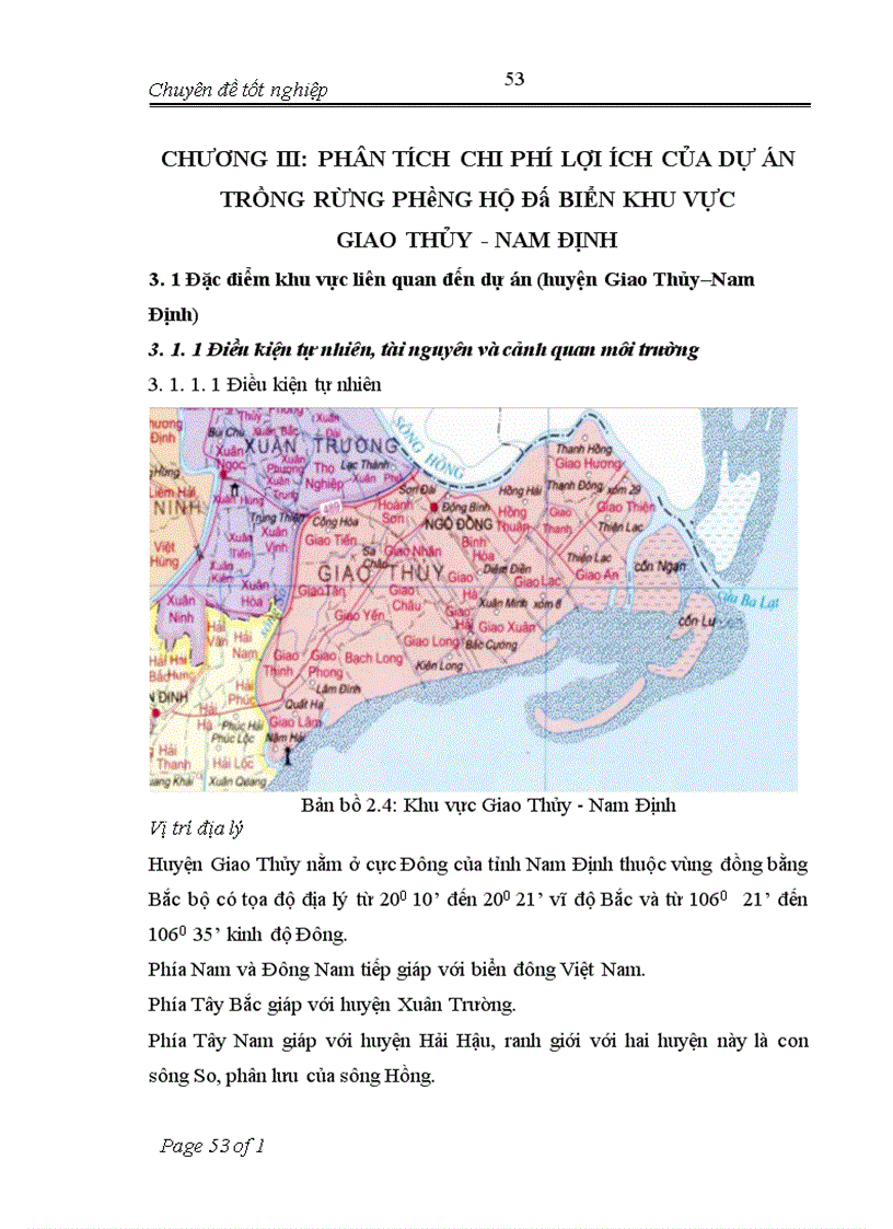 image for page Áp dụng phương pháp CBA để đánh giá hiệu quả của dự án trồng rừng ngập mặn phòng hộ đê biển khu vực Giao Thủy Nam Định