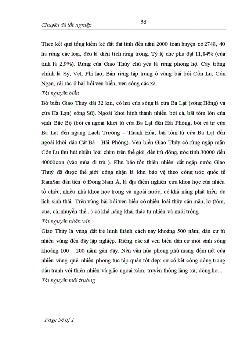 image for page Áp dụng phương pháp CBA để đánh giá hiệu quả của dự án trồng rừng ngập mặn phòng hộ đê biển khu vực Giao Thủy Nam Định