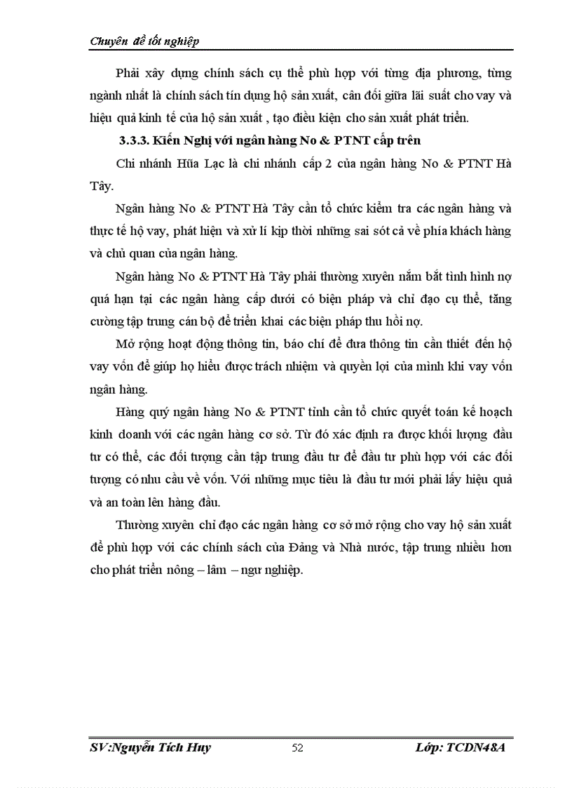 image for page Mở rộng cho vay hộ sản xuất tại ngân hàng No PTNT Việt Nam chi nhánh Hòa Lạc 1