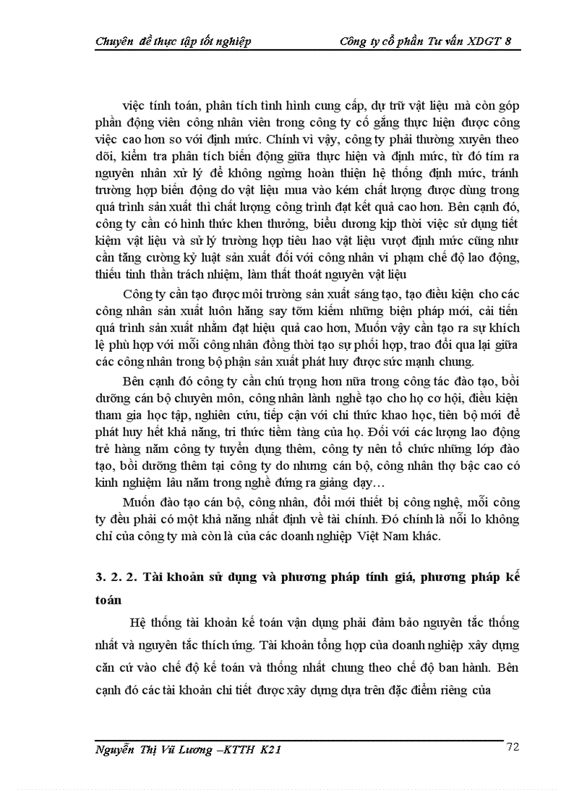 image for page Hoàn thiện kế toán nguyên vật liệu tại Công ty cổ phần Tư vấn xây dựng giao thông 8 1
