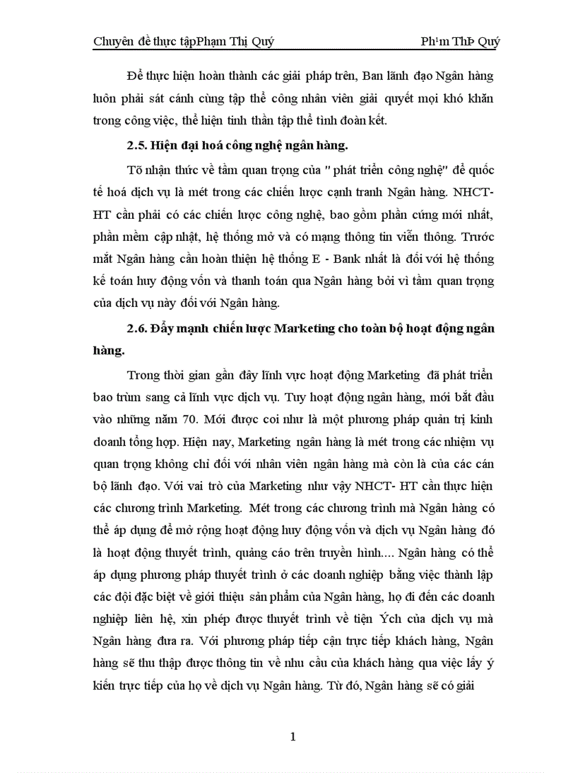image for page Giải pháp nâng cao nghiệp vụ hoạt động huy động vốn tại Ngân Hàng Công Thương Tỉnh Hà Tây 1