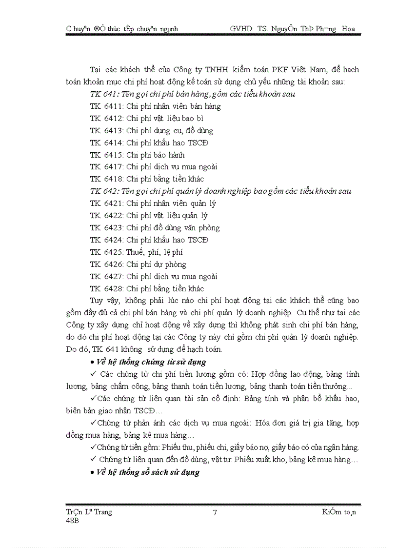 image for page Quy trình kiểm toán khoản mục chi phí hoạt động trong kiểm toán Báo cáo tài chính do Công ty TNHH kiểm toán PKF Việt Nam thực hiện 1