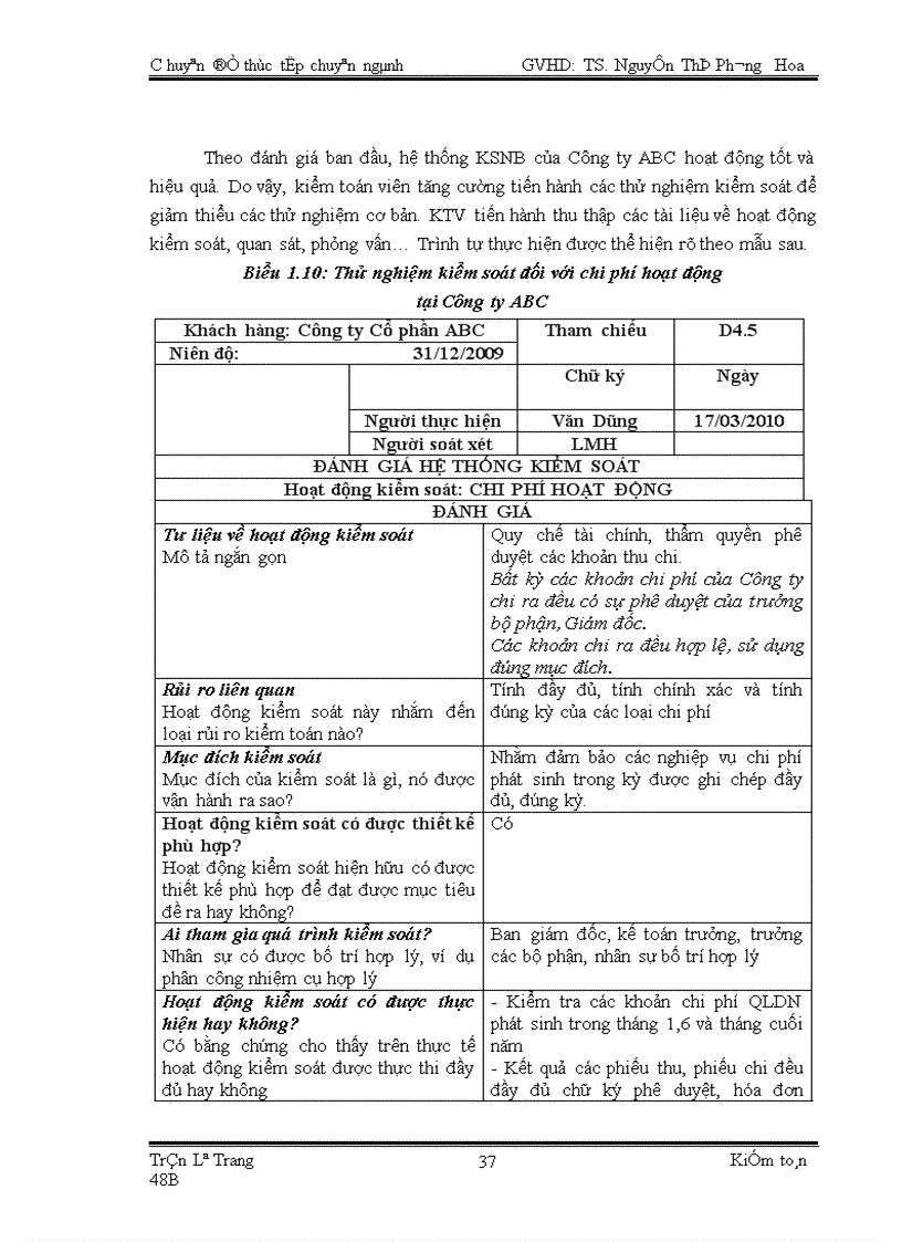 image for page Quy trình kiểm toán khoản mục chi phí hoạt động trong kiểm toán Báo cáo tài chính do Công ty TNHH kiểm toán PKF Việt Nam thực hiện 1