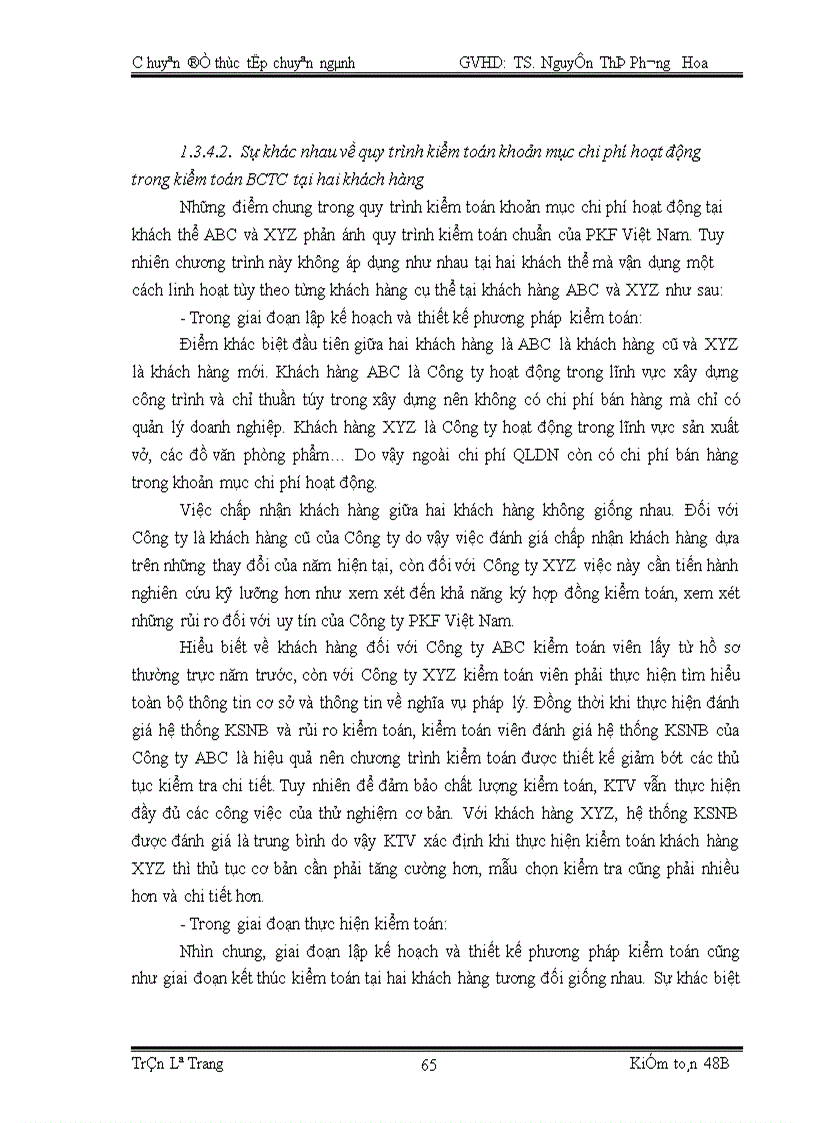 image for page Quy trình kiểm toán khoản mục chi phí hoạt động trong kiểm toán Báo cáo tài chính do Công ty TNHH kiểm toán PKF Việt Nam thực hiện 1