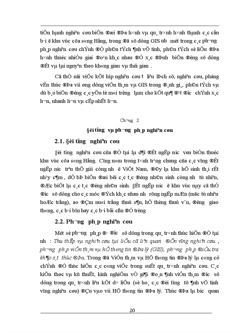 image for page ứng dụng viễn thám và hệ thông tin địa lý GIS trong đánh giá biến động sử dụng tài nguyên đất ngập nước khu vực cửa sông Hồng