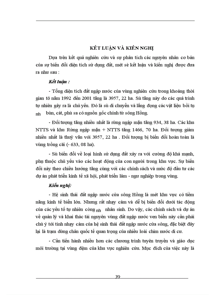 image for page ứng dụng viễn thám và hệ thông tin địa lý GIS trong đánh giá biến động sử dụng tài nguyên đất ngập nước khu vực cửa sông Hồng