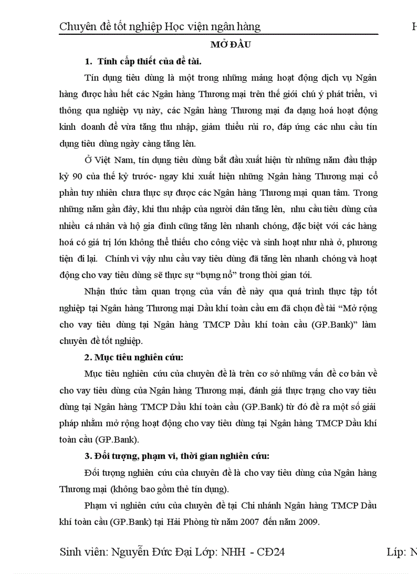 image for page Mở rộng cho vay tiêu dùng tại Ngân hàng TMCP Dầu khí toàn cầu GP Bank