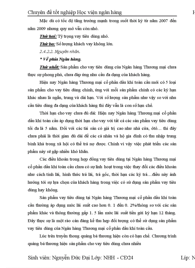 image for page Mở rộng cho vay tiêu dùng tại Ngân hàng TMCP Dầu khí toàn cầu GP Bank