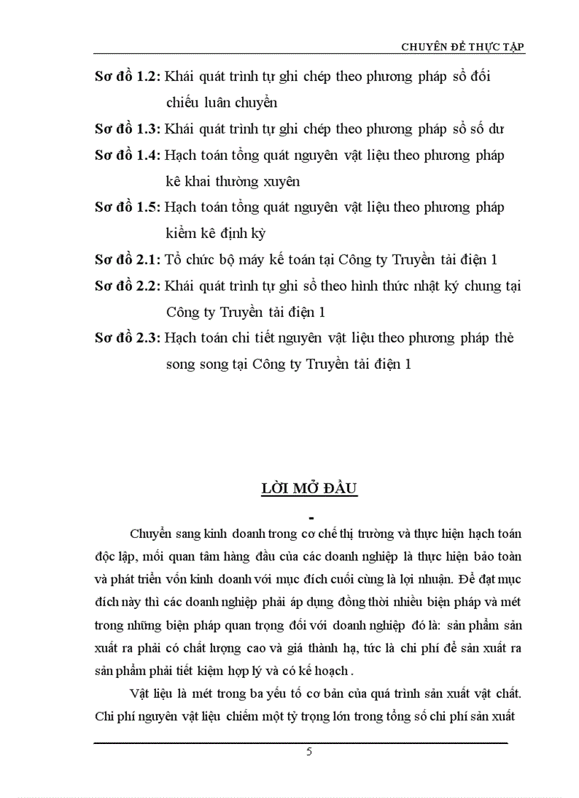 image for page Hoàn thiện công tác hạch toán nguyên vật liệu với việc nâng cao hiệu quả sử dụng vốn lưu động tại Công ty Truyền tải điện I 1