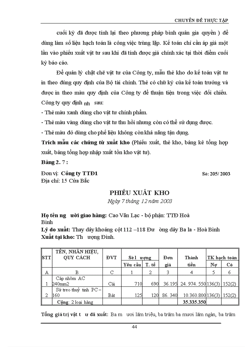 image for page Hoàn thiện công tác hạch toán nguyên vật liệu với việc nâng cao hiệu quả sử dụng vốn lưu động tại Công ty Truyền tải điện I 1