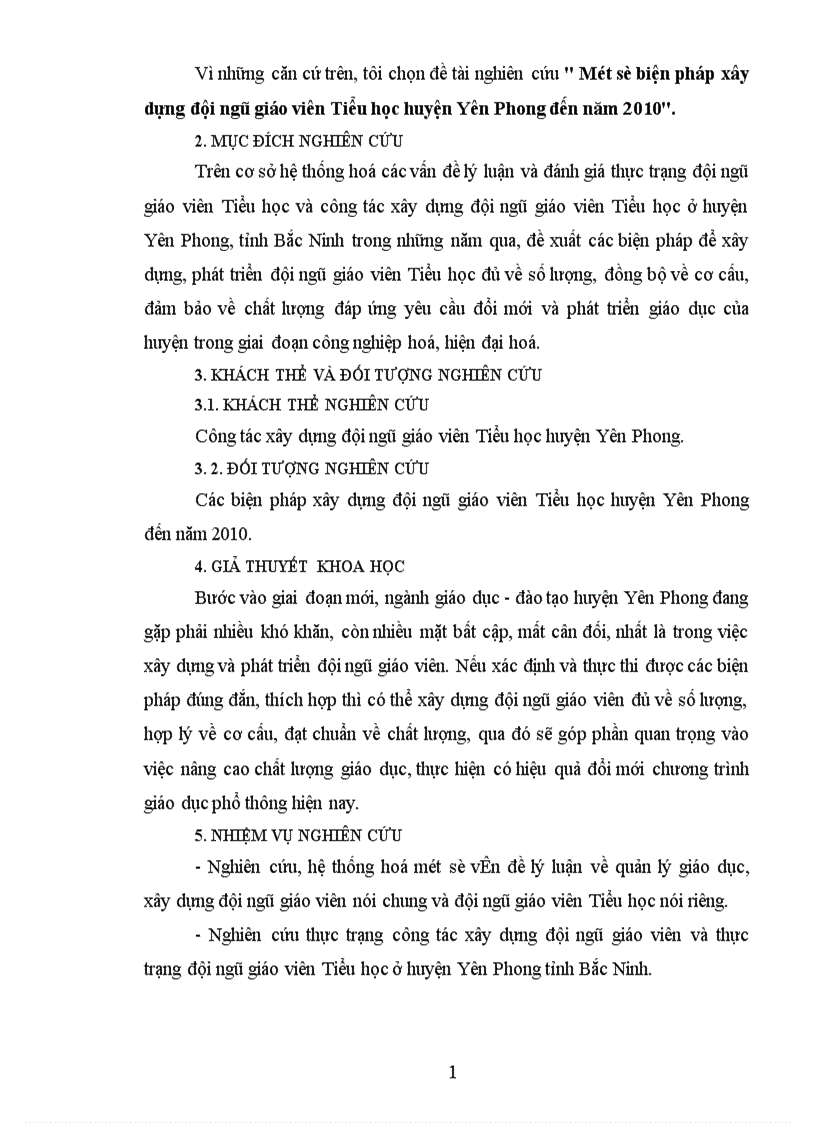 image for page Một số biện pháp xây dựng đội ngũ giáo viên Tiểu học huyện Yên Phong đến năm 2010