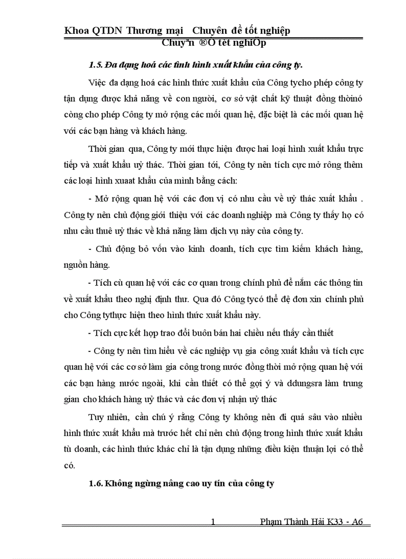 image for page Một số Biện pháp thúc đẩy hoạt động xuất khẩu ở Công ty xuất nhập khẩu Hà Tây 1