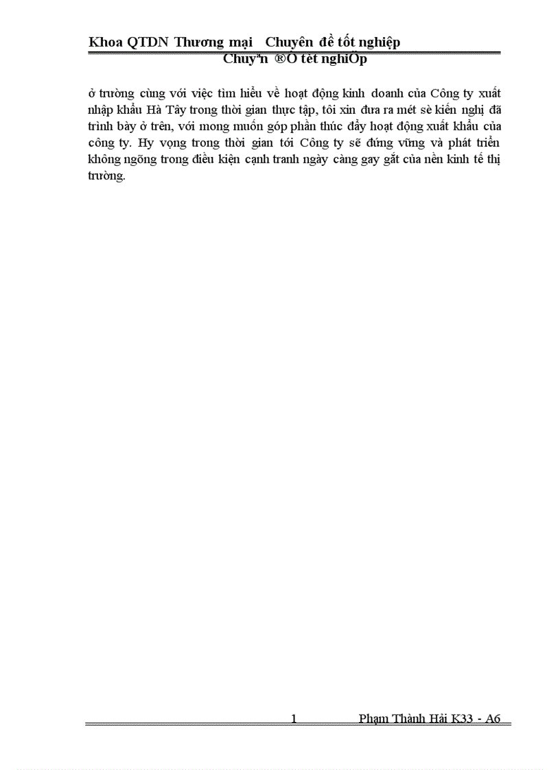 image for page Một số Biện pháp thúc đẩy hoạt động xuất khẩu ở Công ty xuất nhập khẩu Hà Tây 1