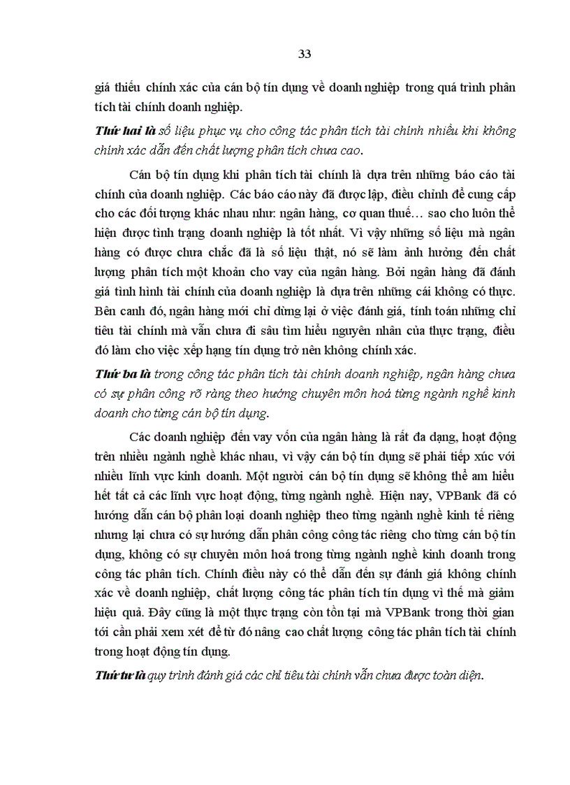 image for page Giải pháp nâng cao hiệu quả phân tích tài chính doanh nghiệp trong hoạt động tín dụng tại ngân hàng VPBank chi nhánh Đông Đô