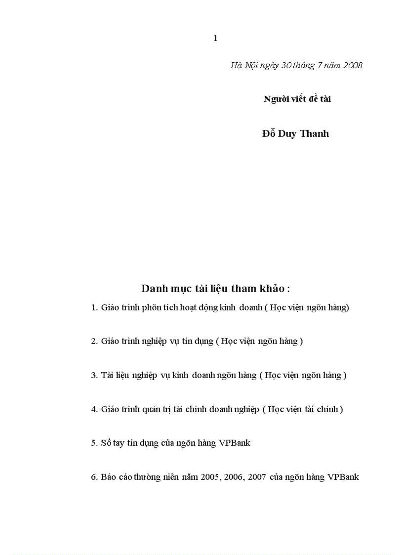 image for page Giải pháp nâng cao hiệu quả phân tích tài chính doanh nghiệp trong hoạt động tín dụng tại ngân hàng VPBank chi nhánh Đông Đô