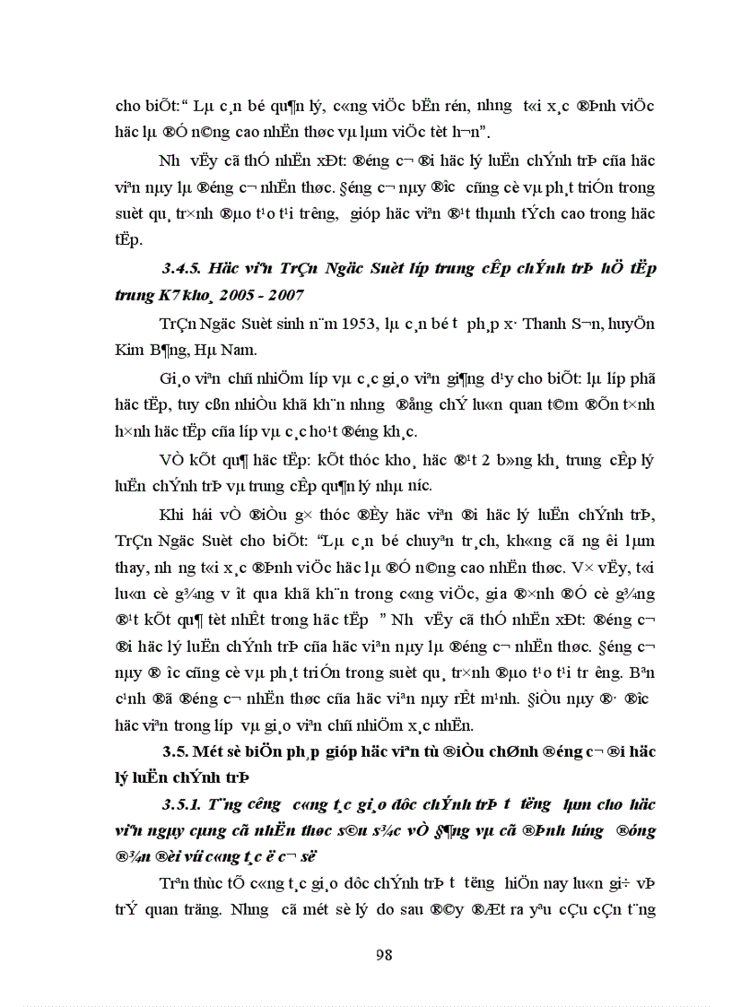 image for page Động cơ đi học lý luận chính trị của học viên trường chính trị tỉnh Hà Nam