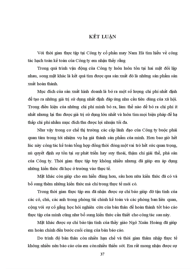 image for page Báo cáo thực tập tổng hợp tại công ty cổ phần May Nam Hà 1