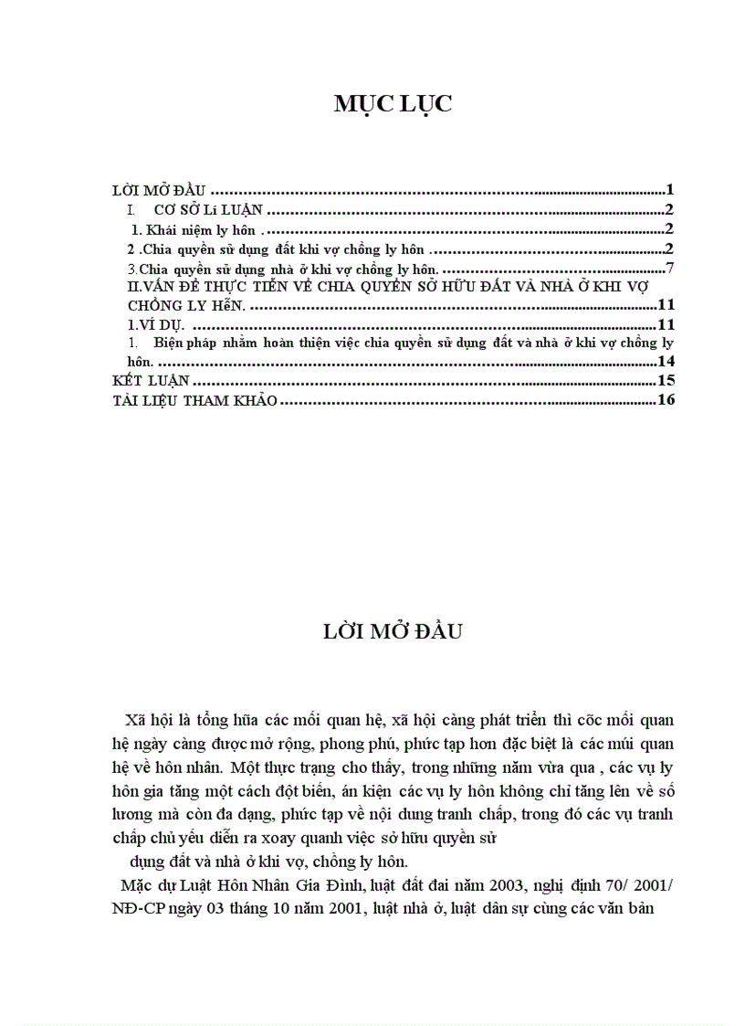 image for page Chia quyền sử dụng đất và nhà ở khi vợ chồng ly hôn một số vấn đề lý luận và thực tiễn