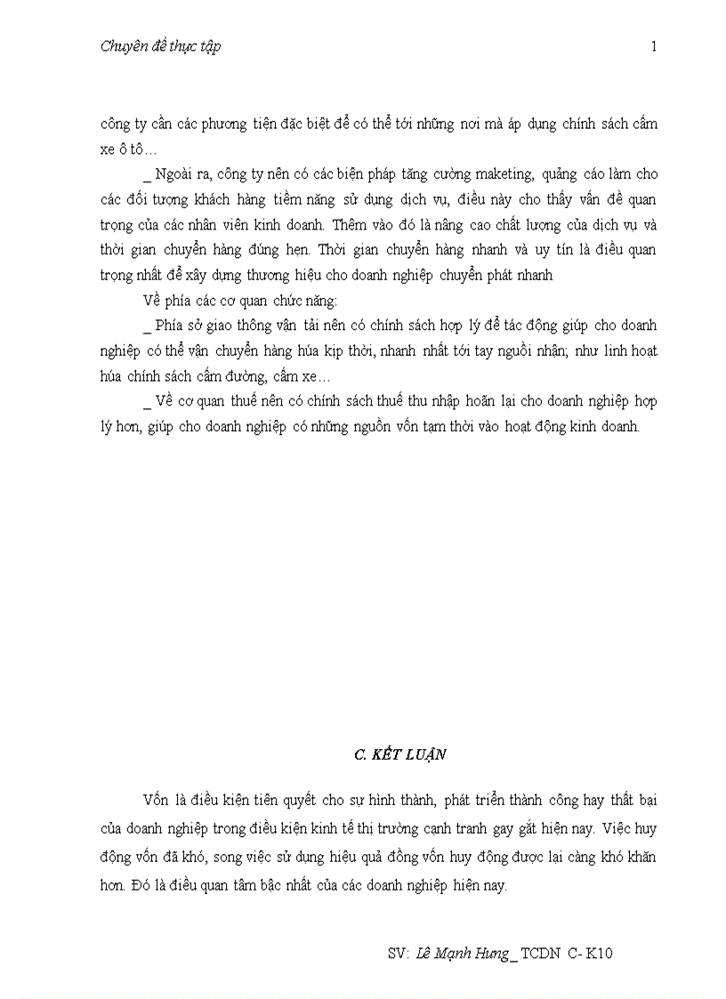 image for page Vốn kinh doanh và giải pháp nâng cao hiệu quả sử dụng vốn tại công ty cổ phần chuyển phát nhanh Tín Thành