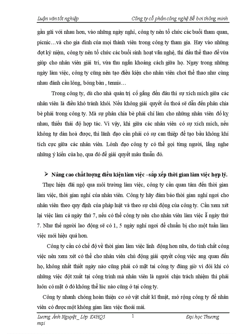 image for page Hoàn thiện công tác đãi ngộ phi tài chính tại công ty cổ phần công nghệ Bể bơi thông minh 1