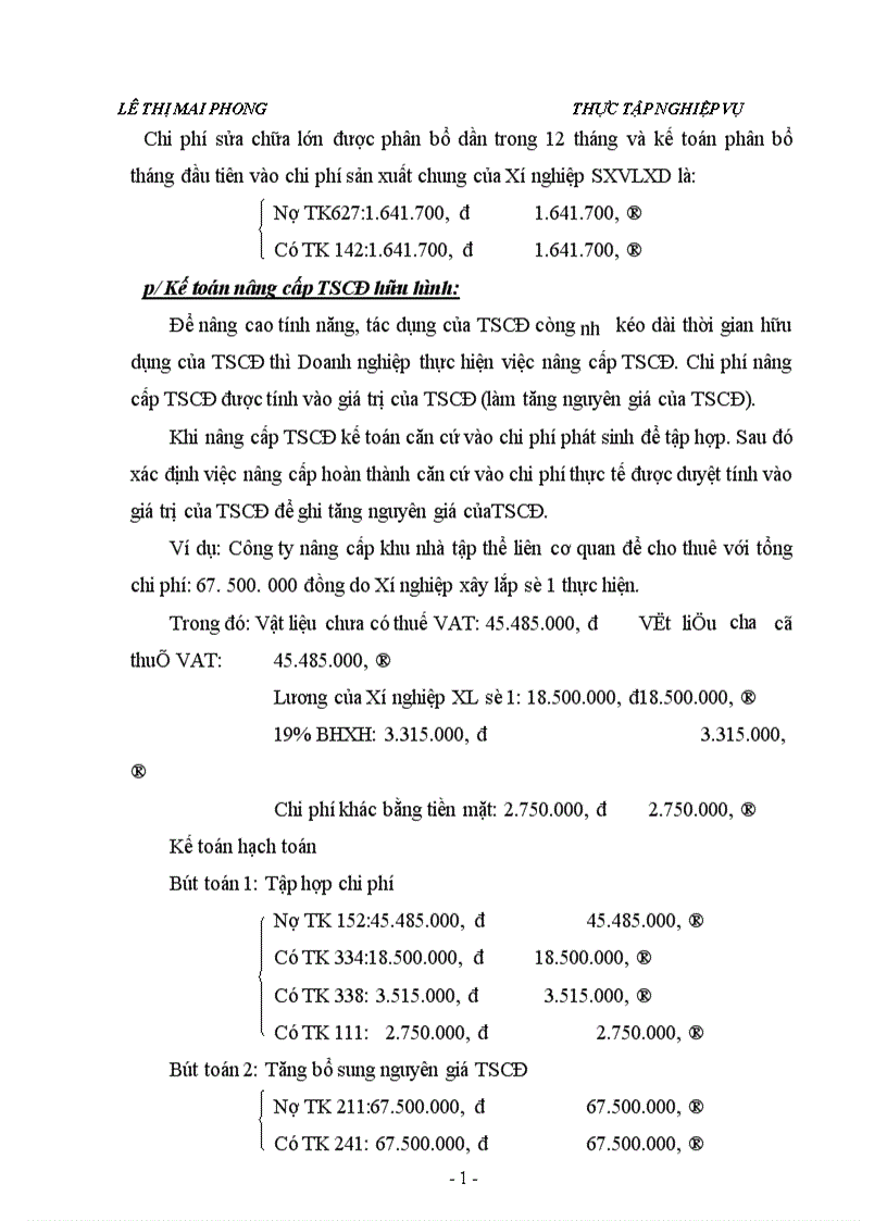 image for page Kế toán tài sản cố định hữu hình ở Công ty THNN một thành viên Đầu tư phát triển nhà và Đô thị Hoà Bình 1