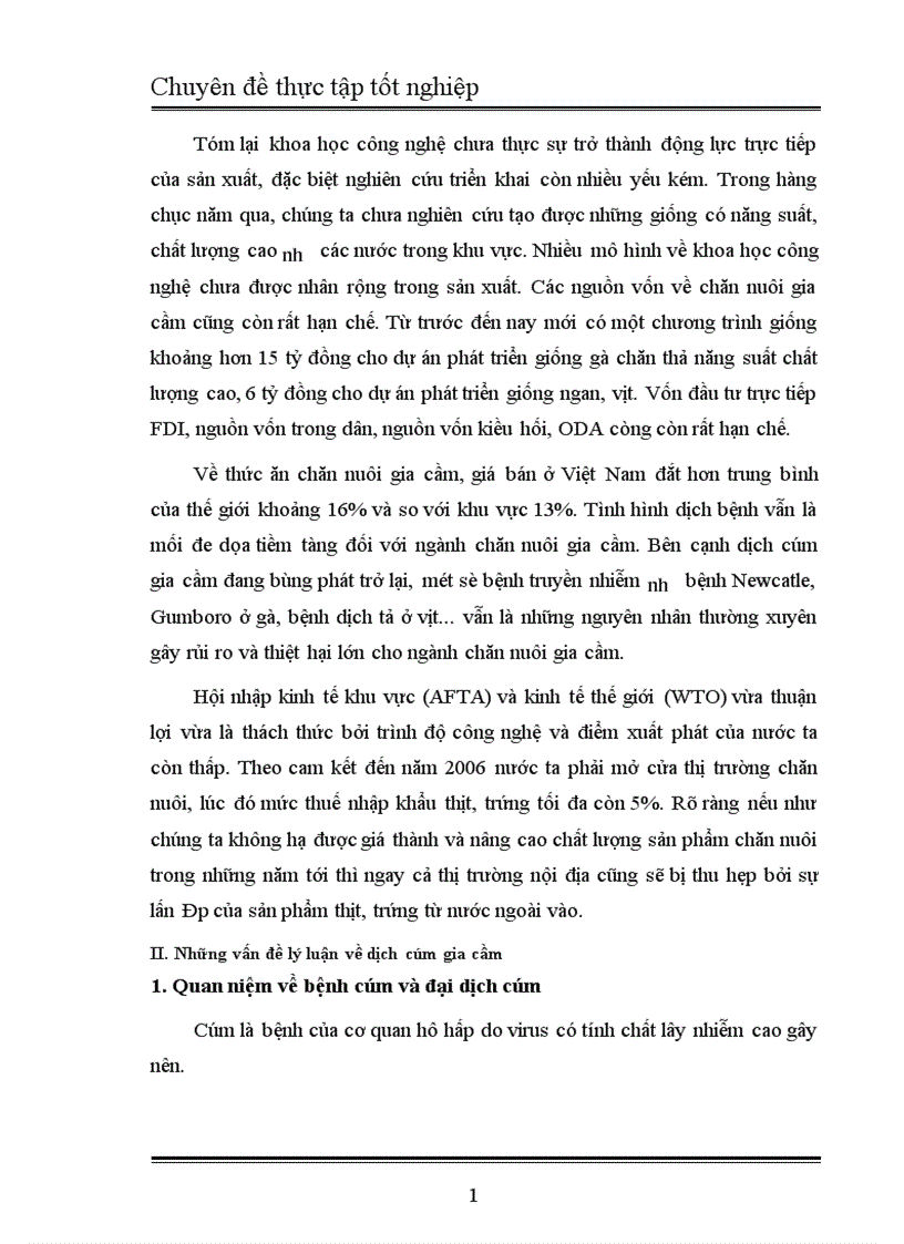 image for page Ảnh hưởng của dịch cúm gia cầm đối với phát triển ngành chăn nuôi gia cầm Việt Nam 1