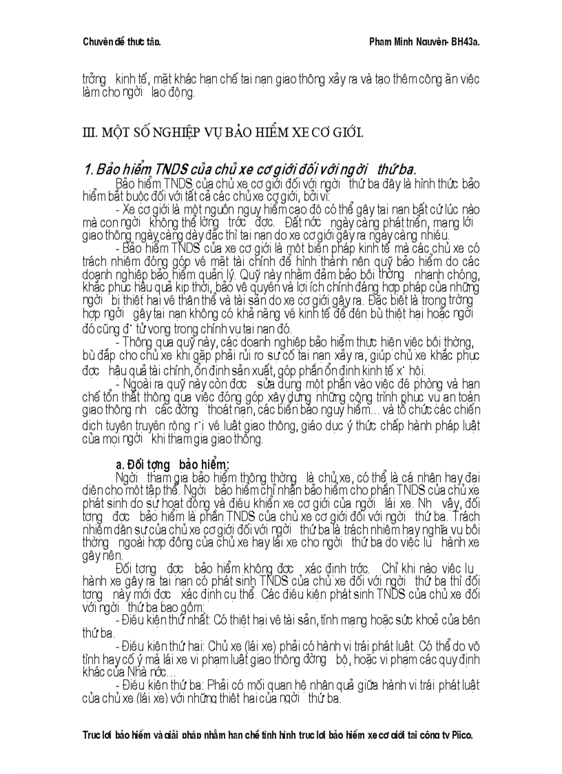 image for page Trục lợi bảo hiểm và giải pháp nhằm hạn chế tình hình trục lợi bảo hiểm xe cơ giới tại công ty Pjico 1